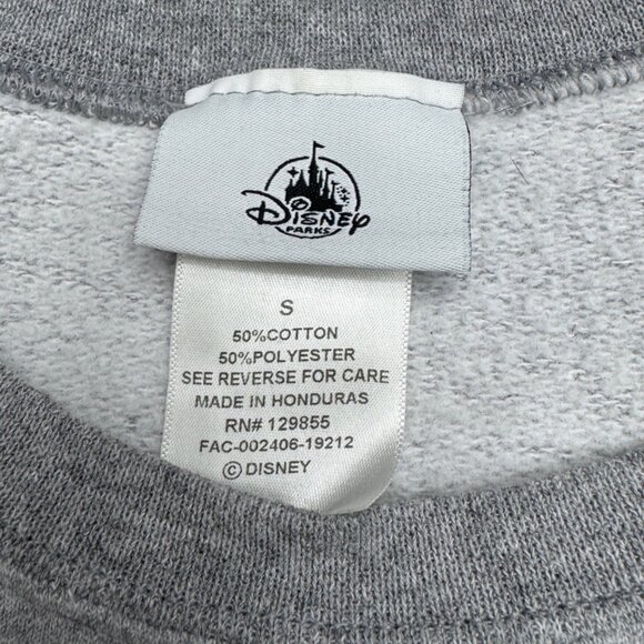 Disneyland Resort Mickey Mouse Women's Gray Crew Neck Pullover Sweatshirt Sz S - Picture 5 of 7